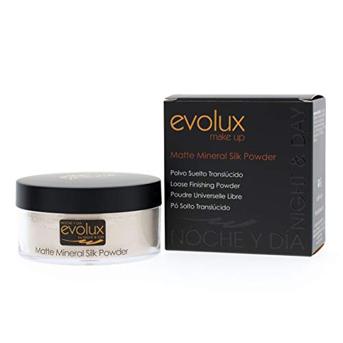 Polvo Suelto Matizador Traslucido, Color N.53 Claro, Evolux Matte Mineral Silk Powder 30 gr.