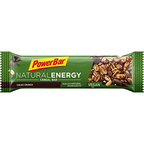 PowerBar Natural Energy Cereal Cacao Crunch 24x40g - Barras de Energía de Carbohidratos Veganos + Magnesio