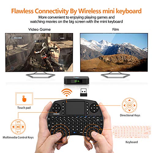 【Promoción】 Android TV Box - Bqeel Android 9.0 TV Box 【4GB+32GB】 con Mini Teclado Amlogic S905X3 64-bit Quad Core con Dual-WiFi 2.4GHz/5GHz,BT 4.0, 8K*4K UHD H.265, USB 3.0 Smart TV Box