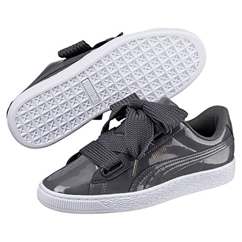 PUMA Basket Heart Patent WN'S, Zapatillas para Mujer, Gris (Iron Gate/Iron Gate), 36 EU