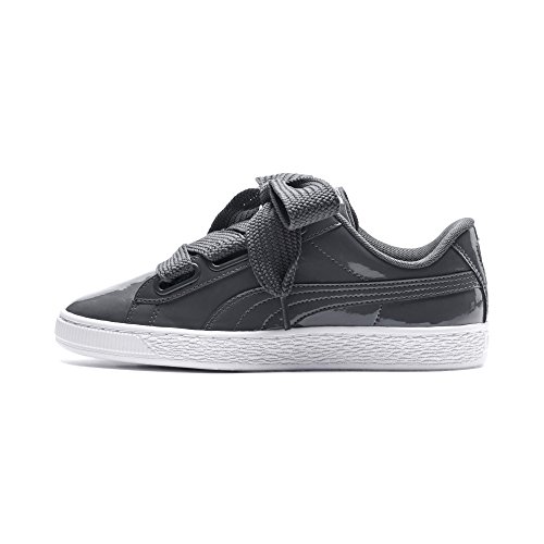 PUMA Basket Heart Patent WN'S, Zapatillas para Mujer, Gris (Iron Gate/Iron Gate), 36 EU