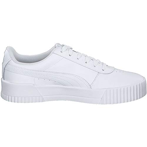 PUMA Carina L, Zapatillas para Mujer, Blanco White White Silver, 36 EU