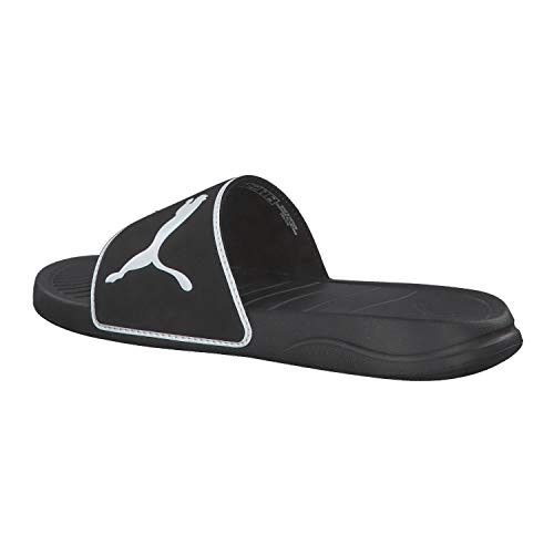 PUMA Popcat 20 TS, Sandalias deslizantes Unisex-Adulto, Negro Black White, 39 EU