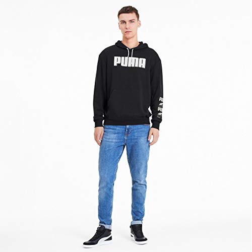 PUMA Rebel Bold Hoody TR Sudadera, Hombre, Medium Gray Heather, S