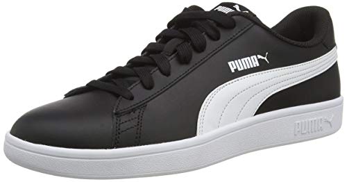 PUMA Smash V2 L, Zapatillas Unisex Adulto, Negro Black White, 46 EU