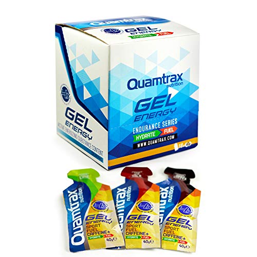 Quamtrax Nutrition Energy Gel, Sabor Lima Limón - 18 Unidades