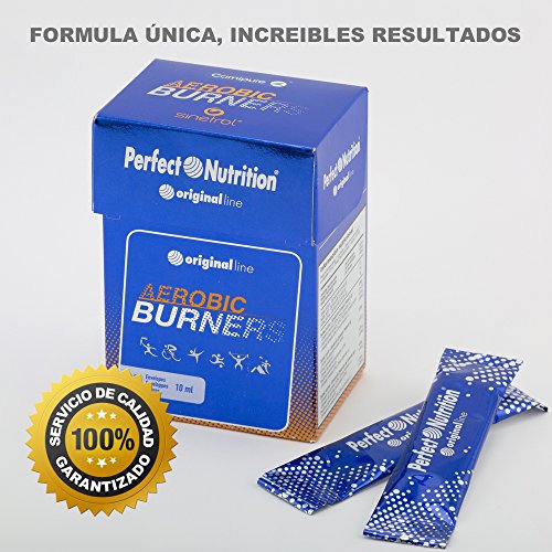 Quemagrasas termogenico potente para adelgazar con Carnitina líquido 20 sticks Quemado de grasa máximo dando mejor respuesta al cansancio y mayor energía AEROBIC BURNERS.