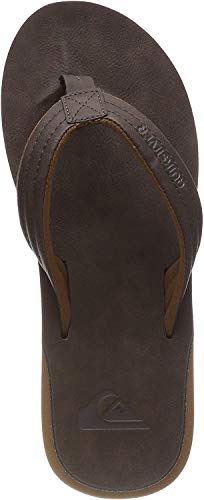 Quiksilver Carver Nubuck-Sandals For Men, Zapatos de Playa y Piscina para Hombre, Marrón (Demitasse-Solid Ctk0), 42 EU