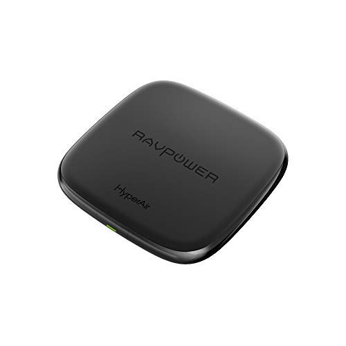 RAVPOWER Cargador Inalámbrico de 7.5W de Carga Rápida Base de Carga Inalámbrica de 10W Compatible con Galaxy S8/ S8 +/S7/ S7 Edge y Todos los Dispositivos Habilitados