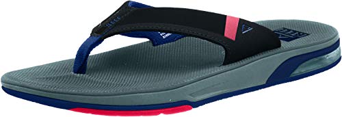 Reef Fanning Low, Chanclas para Hombre, Gris (Grey/Black/Red Gkr), 43 EU