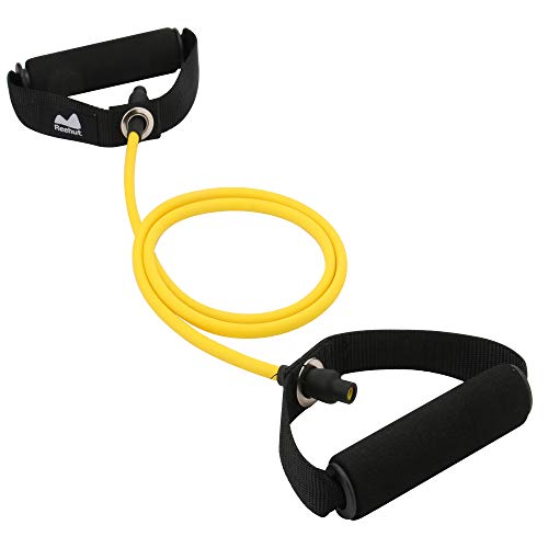 REEHUT Bandas Elásticas de Entrenamiento, Bandas de Resistencia para Fitness Cable de Ejercicio de Entrenamiento para Tonificación Muscular, Equipo de Ejercicio de Estiramientos para Yoga - Amarillo