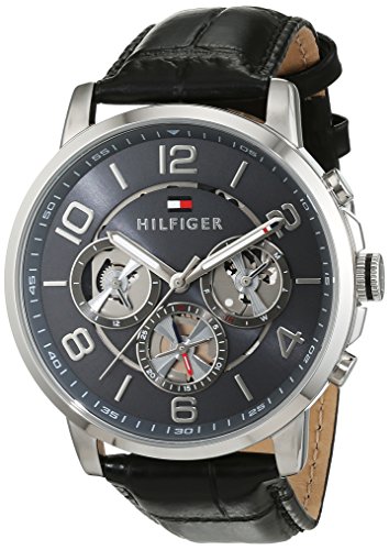 Reloj para hombre Tommy Hilfiger 1791289, mecanismo de cuarzo, diseño con varias esferas, correa de piel.