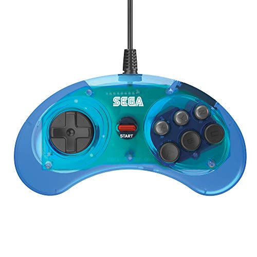 Retro-Bit Sega - MD Mini 6-B USB, Azul [Sega Megadrive 32X]