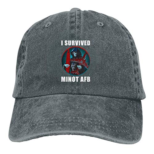 RFTGB Gorras Unisex Accesorios Sombreros Gorras de béisbol Sombreros de Vaquero I Survived Minot AFB Denim Baseball Cap, Unisex Vintage Dad Hat, Golf Hats, Adjustable Plain Cap