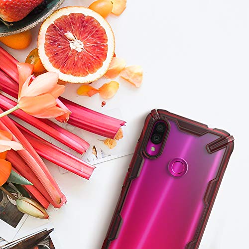 Ringke Fusion-X Diseñado para Funda Redmi Note 7, Funda Redmi Note 7 Pro Protección Resistente Impactos Carcasa para Xiaomi Redmi Note 7, Xiaomi Redmi Note 7 Pro (2019) - Ruby Red