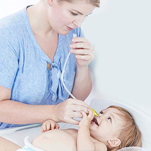 Ritalia aspirador nasal bebé con 5 filtros higiénicos. Para el alivio de la congestión nasal desde recién nacidos, bebés y niños pequeños. Rápido, no irritante, reutilizable y seguro.