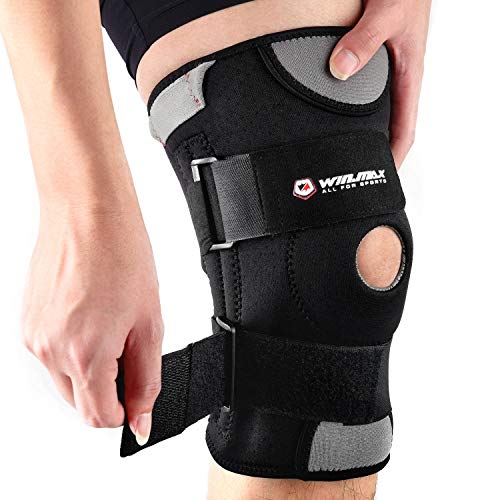 Rodillera Ajustable Antideslizante Almohadillas con Grado médico de Neopreno Transpirable para Cualquier Deporte de protección o recuperación (L)