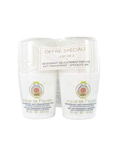 Roger & Gallet 48h anti Perspirant Desodorante con flor de Figuier 2 x 50 ml