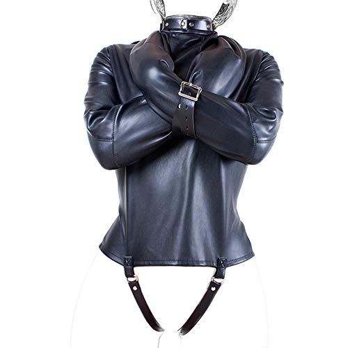 Ropa De Cuero Esclava Hembra Adulta Hebilla Ajustable Top Negro Juego De Ligar Para Adultos Bdsm Equipment