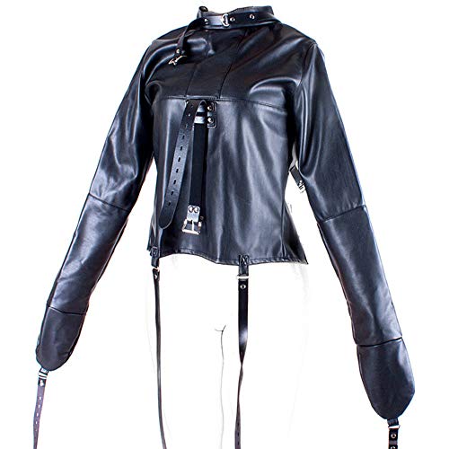 Ropa De Cuero Esclava Hembra Adulta Hebilla Ajustable Top Negro Juego De Ligar Para Adultos Bdsm Equipment