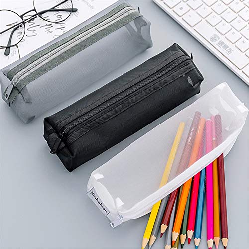 Ruikey Bolso De Pluma Del Hilado Neto Estuches Kawaii Escolares Estuche Escolar Creativa De Gran Capacidad Cartera Bolsa De Cosméticos Conveniente Para Los Estudiantes Jóvenes