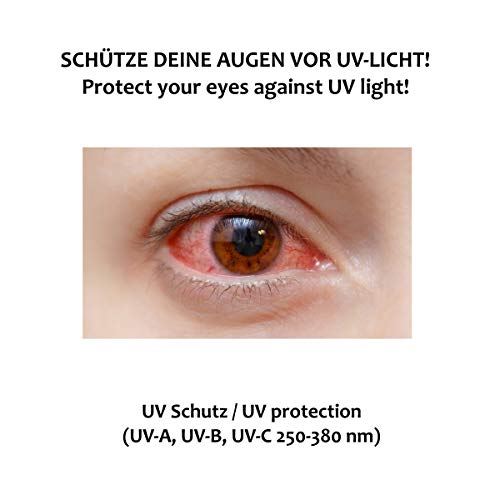 SafeLightPro F2 - Gafas de protección para depilación HPL/IPL, Protección UV