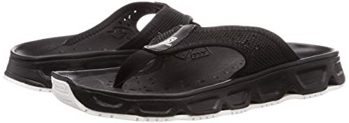 Salomon RX Break 4.0, Calzado de recuperación para Hombre, Negro (Black/Black/White), 45 1/3 EU