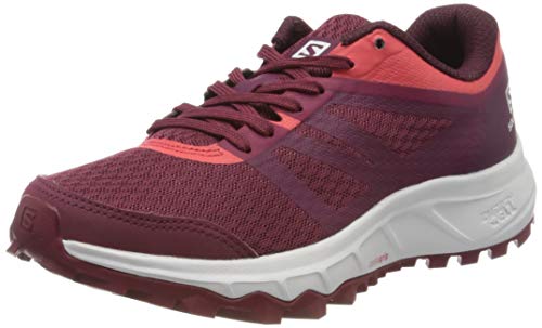 Salomon TRAILSTER 2 W, Zapatillas de Running para Asfalto para Mujer, Rojo (Rhododendron/Red Bud/Cayenne), 38 EU