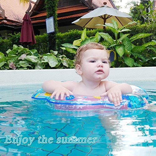 Samione Anillo de natación para bebé, Flotador para bebé con Asiento Ideal para niños Piscina de natación, Bebé Flotador de natación con PVC Apto para la Piel Juguetes para niños Entre 6-36 Meses