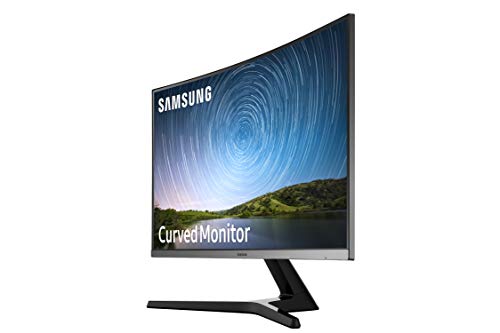 Samsung C27R500 - Monitor Curvo de 27" sin marcos (Full HD, 4 ms, 60 Hz, FreeSync, LED, 16:9, 3000:1, 1800R, 178°, HDMI, Base en V) Gris Oscuro