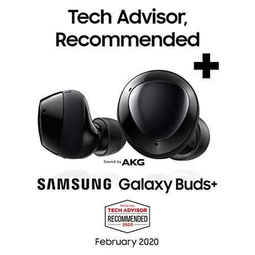 Samsung Galaxy Buds + - Auriculares inalámbricos con control de funciones intuitivo, hasta 10 horas de reproducción continua, Negro