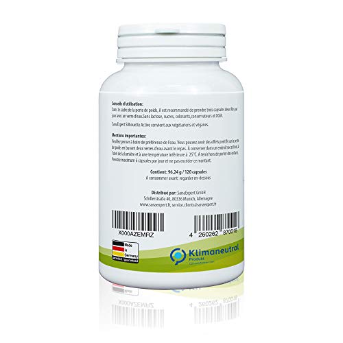 SanaExpert Figur Aktiv, Supresor del Apetito con Glucomanano, Extracto de Raiz de Konjac, Cromo, Vitaminas B12, 120 Cápsulas (96 g)