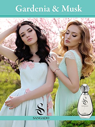 SANGADO Gardenia Y Almizcle Perfume para Mujeres, Larga Duración de 8-10 horas, Olor Lujoso, Chipre Floral, Francesas Finas, Extra Concentrado (Parfum), Spray de 50 ml, Un Gran Regalo Para Mujeres