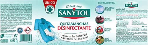 Sanytol - Quitamanchas Desinfectante de Tejidos, 450 gr