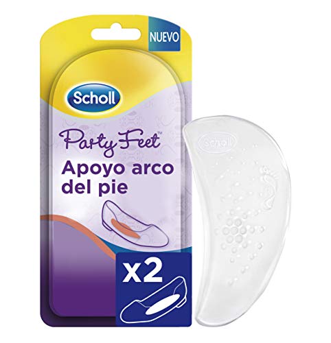 Scholl Party Feet, plantillas apoyo arco del pie con tecnología Gel Activ, confort y protección todo el día, 2 almohadillas