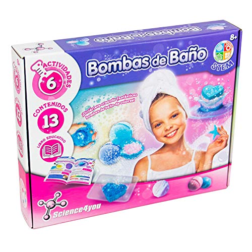 Science4you-5600983608634 Bombas de Baño para Niños +8 Años, Multicolor (5600983608634) , color/modelo surtido