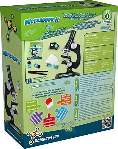 Science4you - Microscopio II - Juguete Científico y Educativo con 9 experimentos