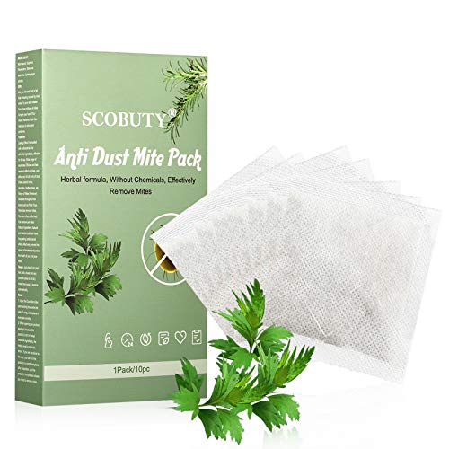 SCOBUTY Antiácaros, Dust Mite Killer, para Camas domésticas en Interiores Indoor, 10pc