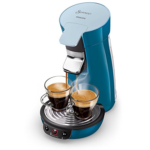 Senseo Viva Café HD6563/71 - Cafetera (Independiente, Máquina de café en cápsulas, 0,9 L, Dosis de café, 1450 W, Azul)