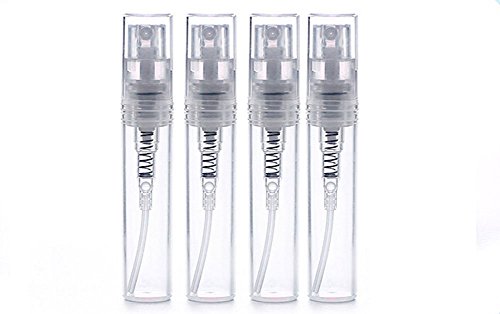 Set de 10 botes pulverizadores de cristal, vacíos, rellenables, para perfume o maquillaje (3/5/10 ml)