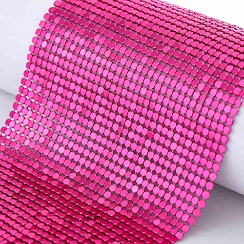 Sethexy Brillante Lentejuela Máscara de malla Lentejuelas Rosa roja Mascarada Accesorios de Halloween Mardi Gras Máscaras de cristal para mujeres y niñas