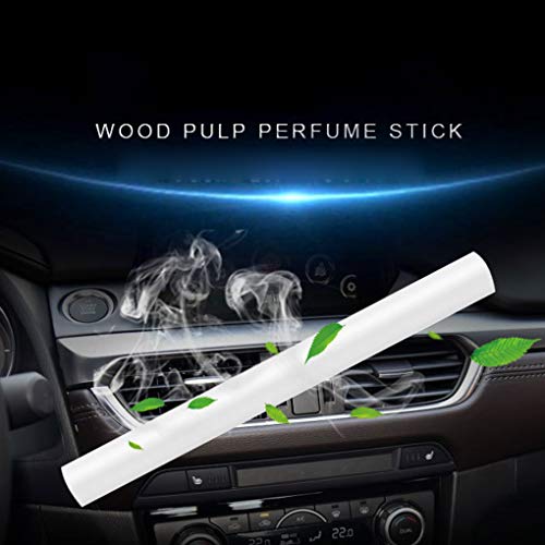 Shangjunol 10pcs Coches Incienso difusor Salida de Aire ambientador de Recarga de Coches Aire Acondicionado Grille Perfume Clip Barra sólida