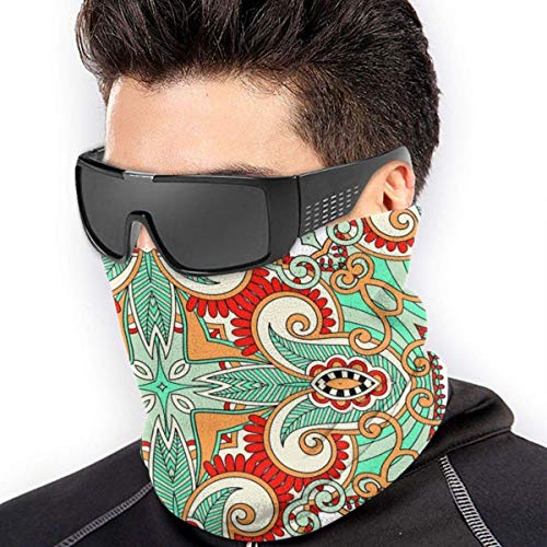 shenguang Classic Decorative Pattern Neck Warmer -Headwear Wide Headbands Scarf Head Wrap Mask, Polaina del Cuello Headband,Tube Fishing Mask, Máscara de Bandana Facial Sport Scarf Men Women