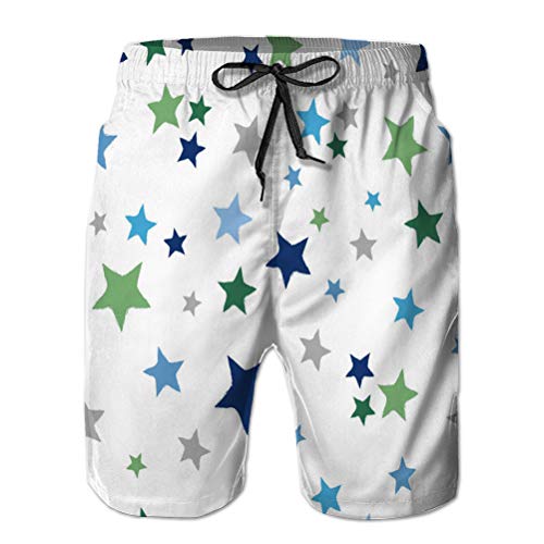 Shorts de Playa de Surf de Secado rápido para Hombres Swim Star Star XXL