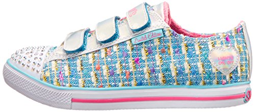 Skechers Little Kid (4-8 A?os) Twinkle Toes: Chit Chat-Prolifics Light Blue Zapatillas ligeras - 2 M US Little Kid