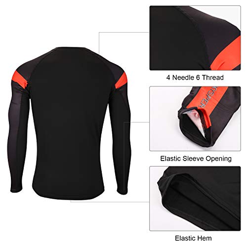 SKYSPER Ropa Interior Térmica Hombre Conjuntos Térmicos Camiseta Térmica Manga Larga Pantalones Largos de Compresión Hombre Deportes Termo Invierno Otoño para Running Esquí Montaña Ciclismo Fitness