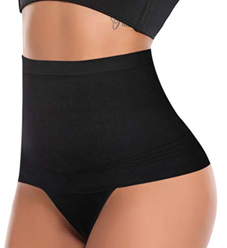 SLIMBELLE® Mujer Tanga Moldeadora Braguita Reductora Braga Vientre Plano con Faja Sin Costuras Cintura Media & Alta