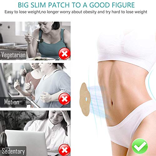 Slimming Patches, Parche Adelgazante, Etiqueta para Adelgazar, Ombligo Parche para Quemar Grasa, Abdominal Pérdida de Peso para la Belleza Corporal, Quemador de Grasa, Rápido y Seguro