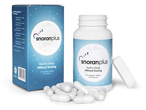 ✅SNORAN Plus Premium, el mejor método contra los ronquidos, elimina la inflamación del sistema respiratorio, reduce la hinchazón de la mucosa nasal y facilita la respiración, 60 capsulas