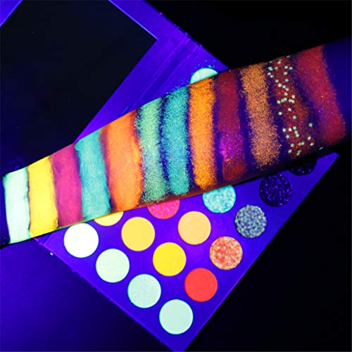 Sombra de ojos de 24 colores sombra de ojos fluorescente sombra de ojos luminosa paleta de maquillaje resaltador cosméticos